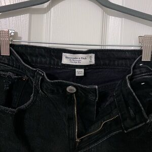 A&F curve love black jeans